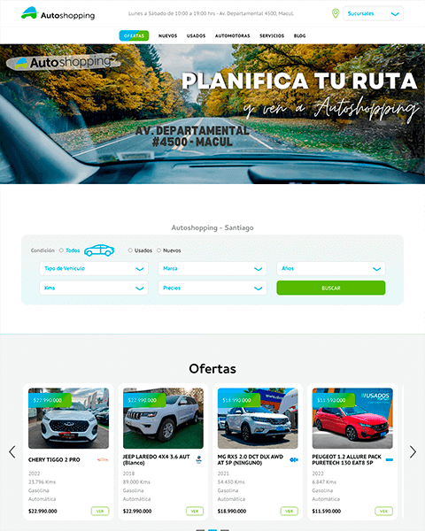 Autoshopping website